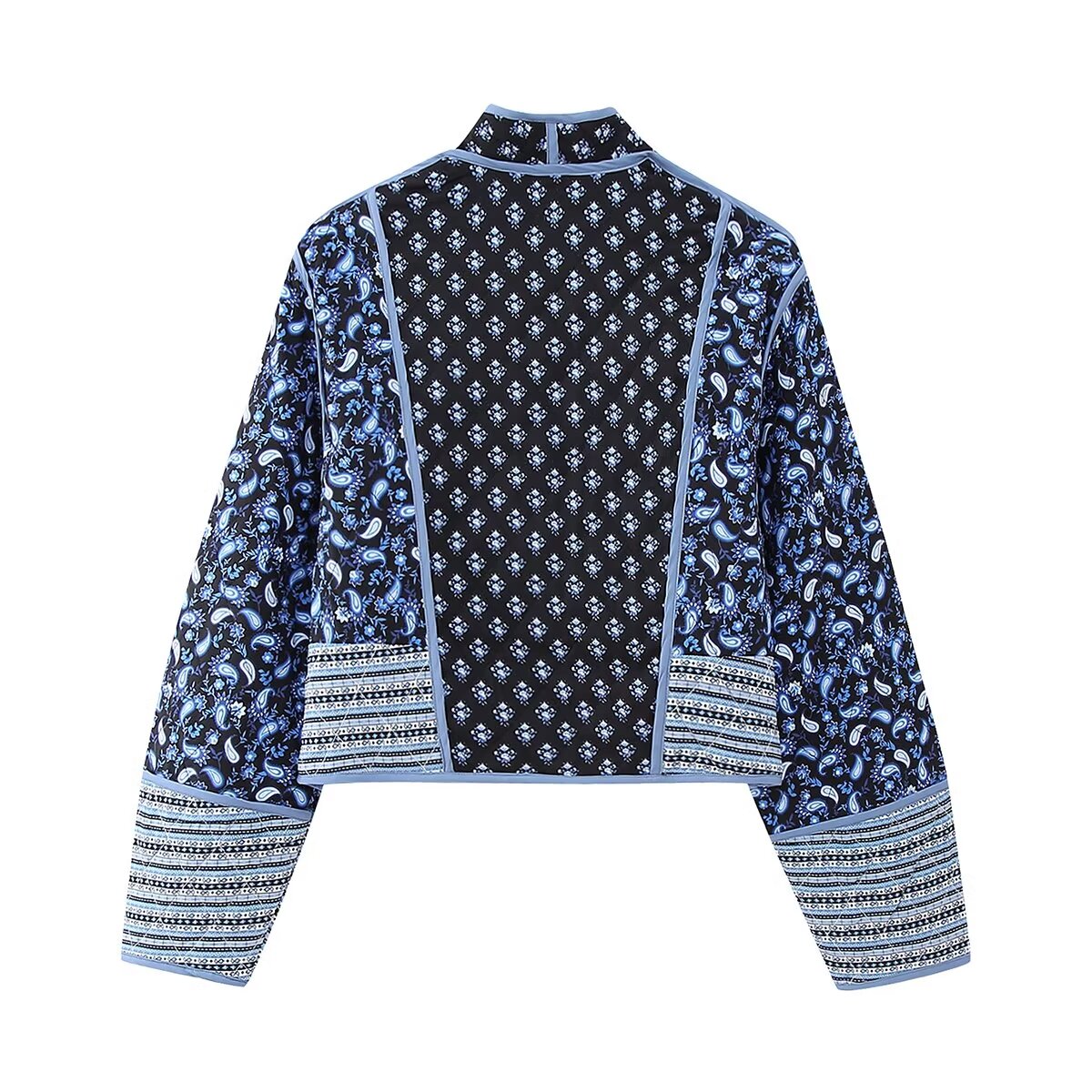 Damenjacke Blumenmuster Hochwertiges Material Jacken Damen-5