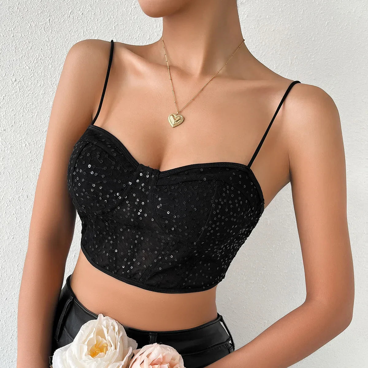Variant image for Damen-Crop-Top, mittelstark, Stretch, Polyester-5