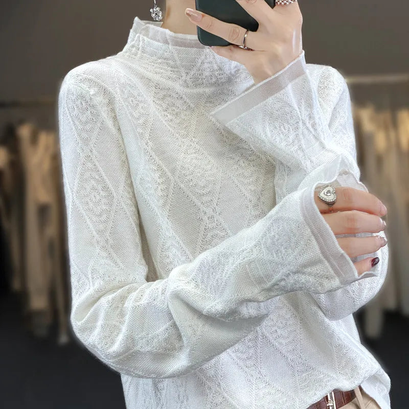 Herrenpullover im schlichten Design aus 100 % Kaschmir-3
