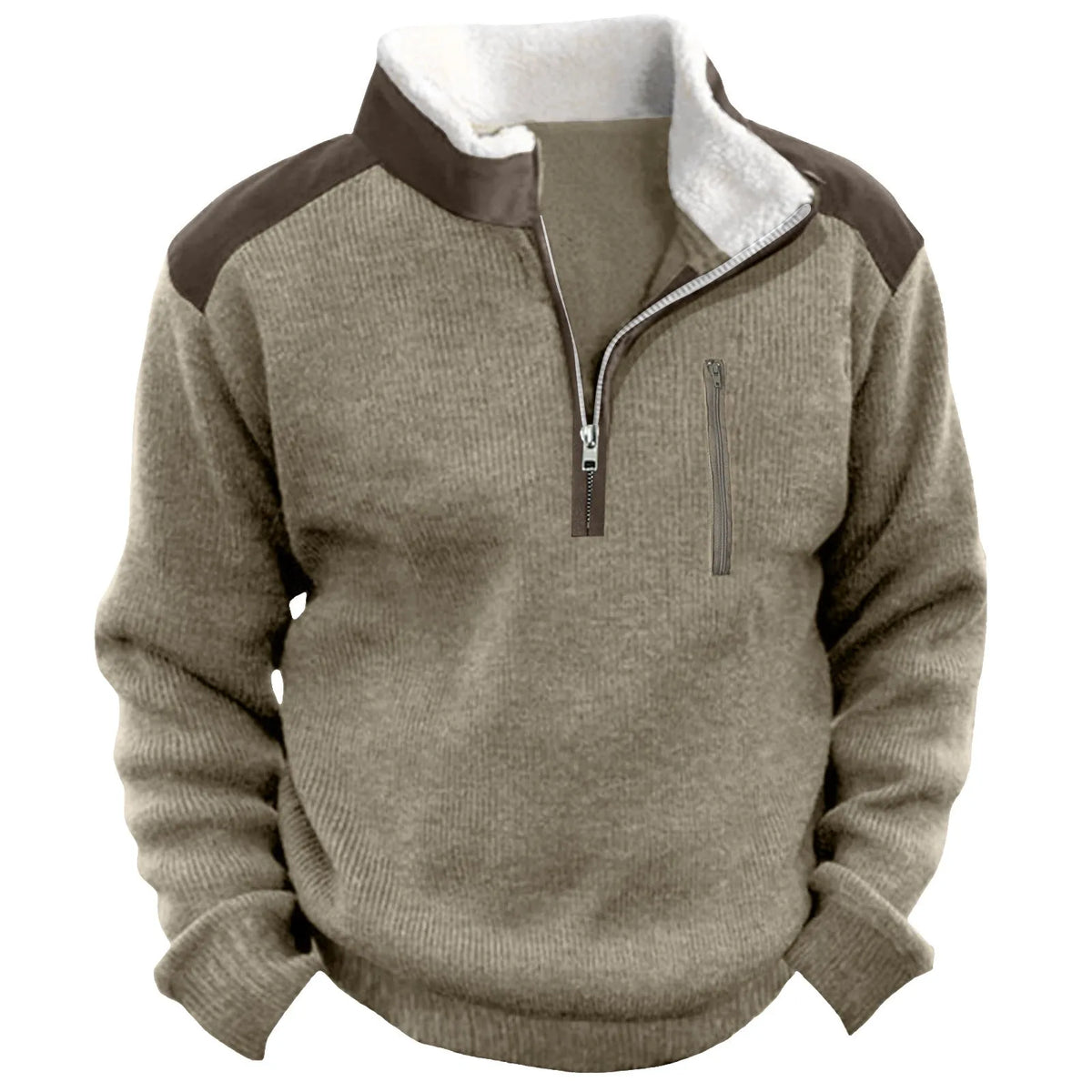Variantenbild für Herrenpullover aus klassischer warmer Wolle, 100% Wolle-1