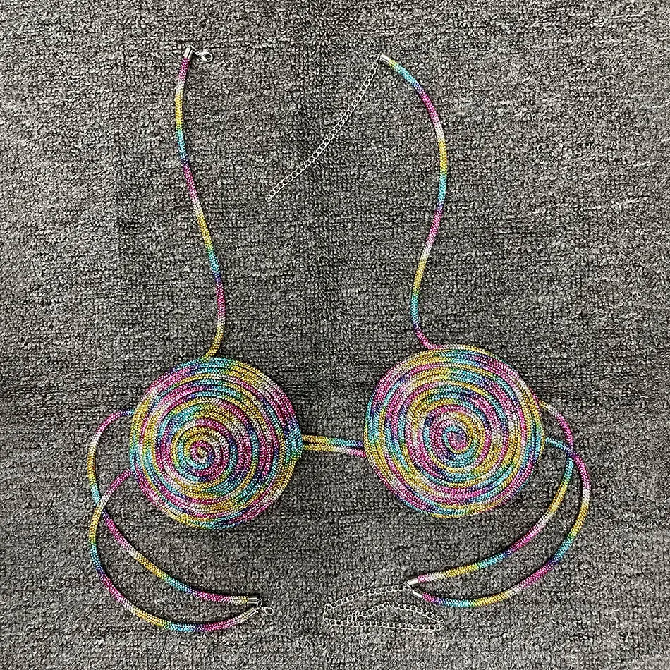 Regenbogen-Design-Schmuck für Damen aus langlebigem Polyamid – Perfekt für Sommertage und festliche Anlässe 1