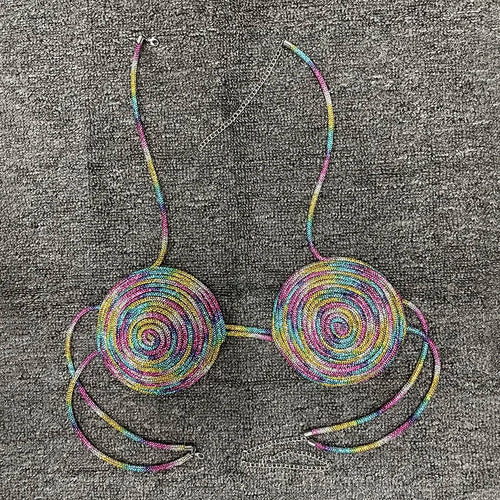 Regenbogen-Design-Schmuck für Damen aus langlebigem Polyamid – Perfekt für Sommertage und festliche Anlässe 1