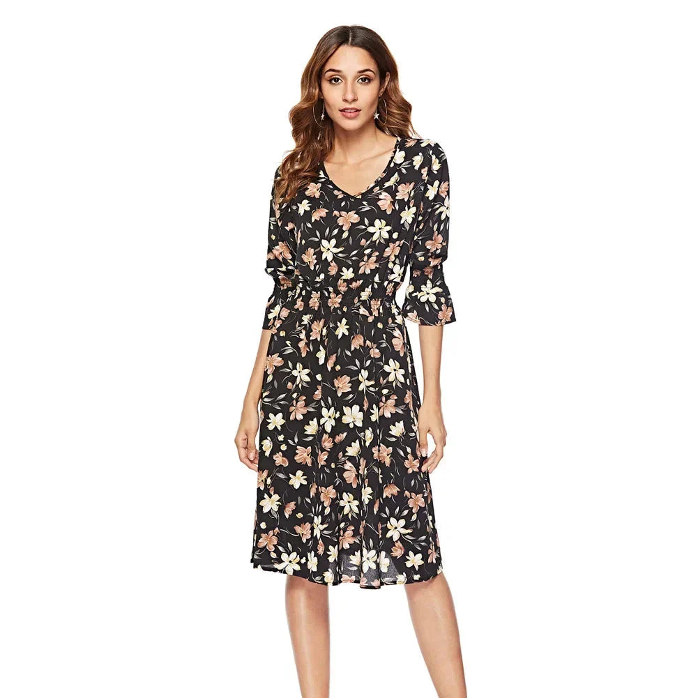 Damen Bluse 3/4 Ärmel Elegantes Polyester-3
