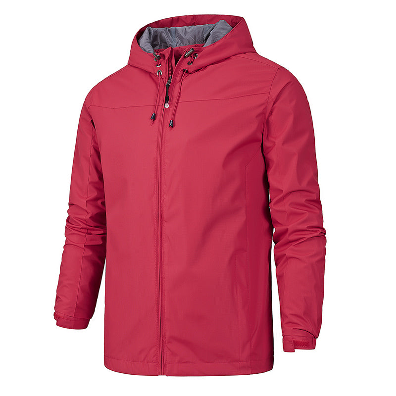 Damen-Herbstjacke Wasserdicht mit winddichtem Kragen und verstellbarer Taille-5