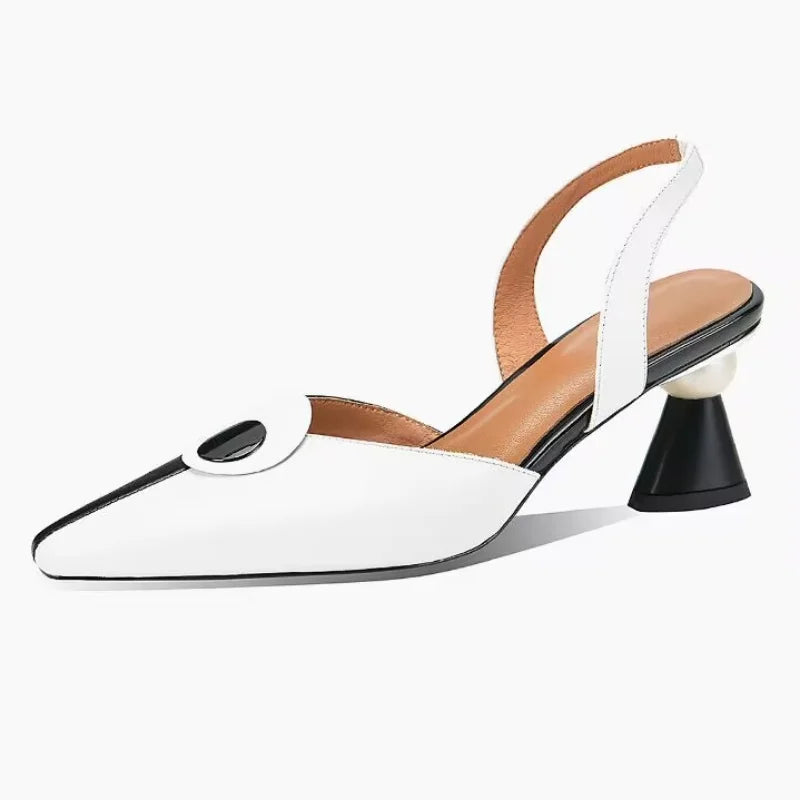 Damen-Slingback-Schuhe, Stiletto, PU, Komfort-5