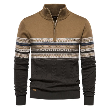 Herrenpullover im Retro-Muster – komfortables Polyester mit normaler Passform, perfekt für Alltag und Fest 6