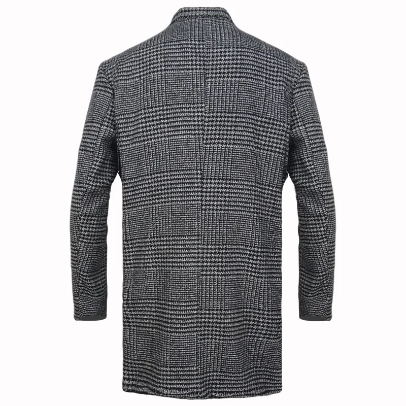 Herrenjacke, gestreift, klassische Baumwolle, für Alltag, formelle Anlässe-3