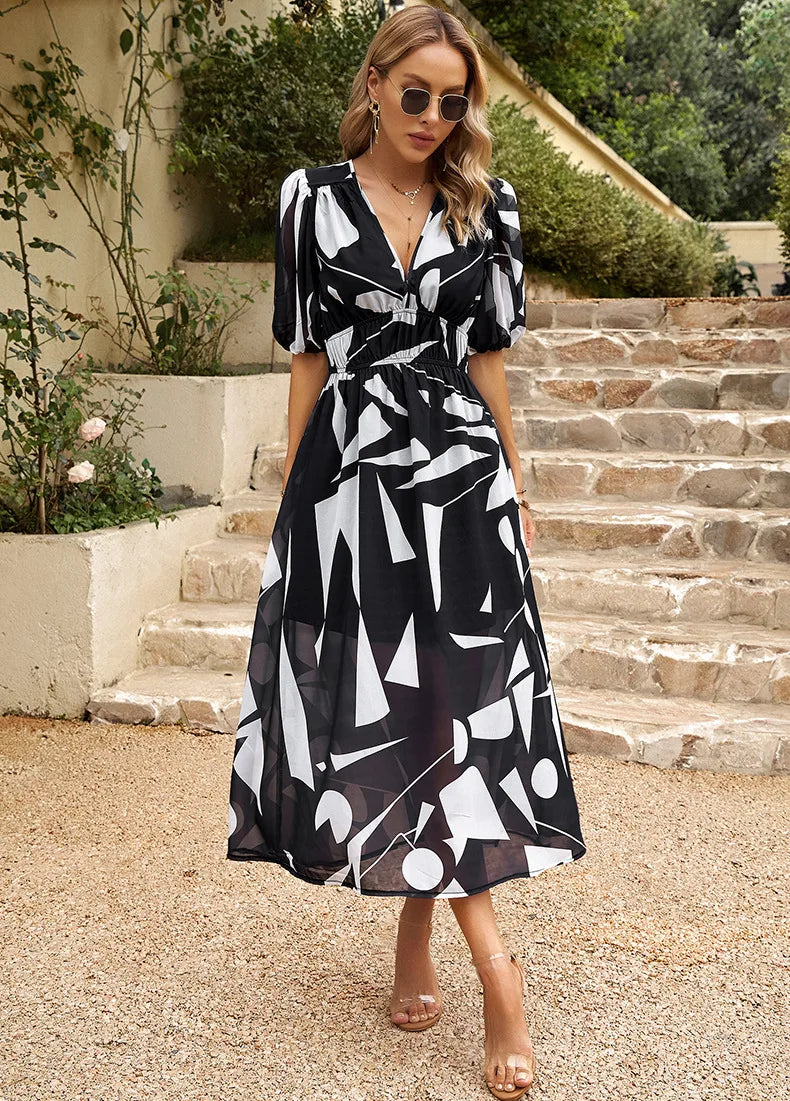 Variant image for Damen-Kleid, elegant, leicht, Material, für Sommerfeste, formell, Anlässe-5