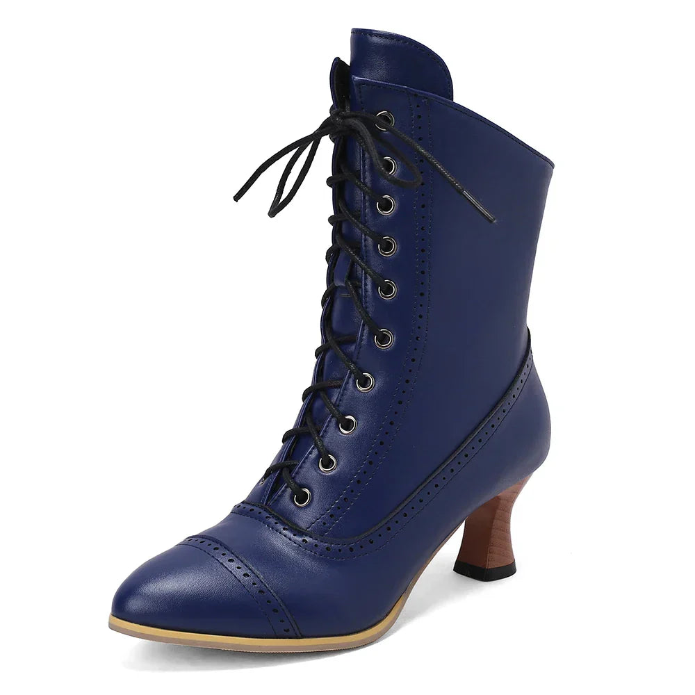 Variant image for Damen-Midi-Stiefel, gekreuztes Design, PU, mit kurzen Plüsch, Futter-45