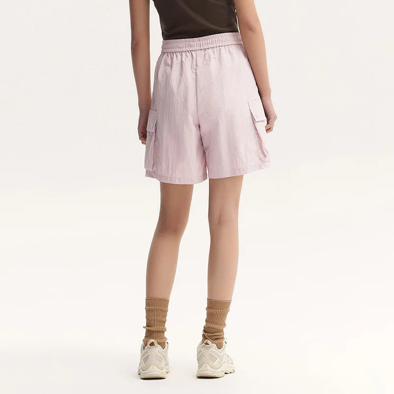 Lässige Damen-Cargoshorts aus Baumwolle mit elastischem Bund und praktischen Taschen – S, M, L, XL 3