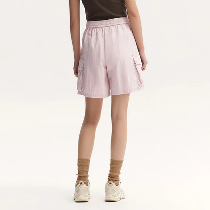 Lässige Damen-Cargoshorts aus Baumwolle mit elastischem Bund und praktischen Taschen – S, M, L, XL 3