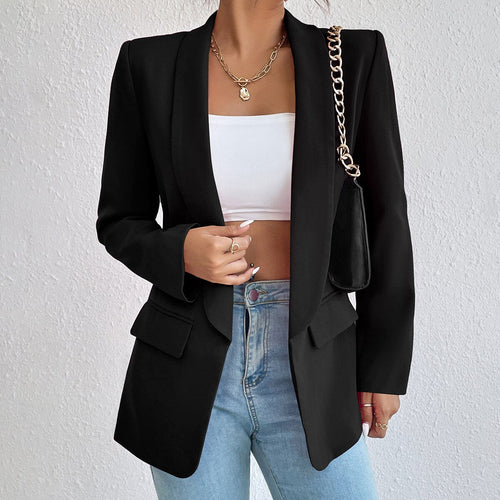 Frühlingsjacke Damen Kaschmirmix Elegant Zeitloses Design-1