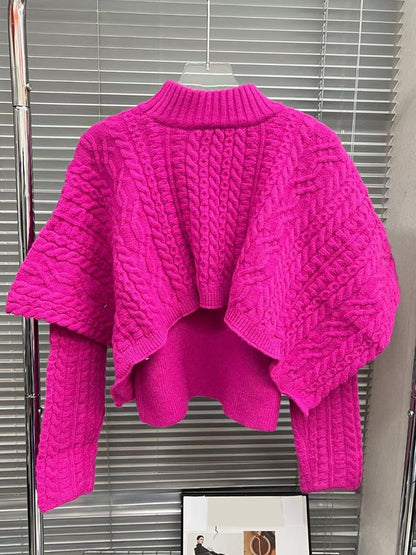 Langer Damen-Cardigan mit geometrischem Muster – locker sitzende Strickjacke für Alltag und Fest 3