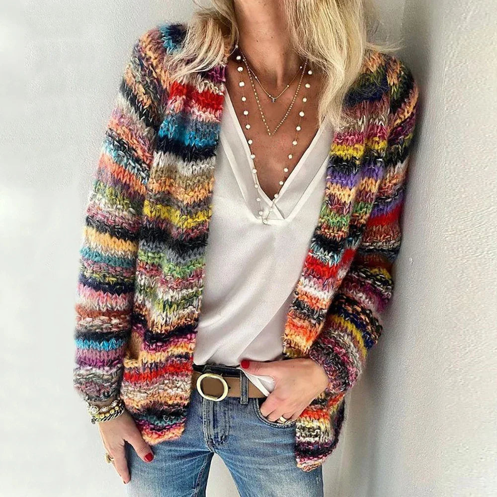 Damen-Cardigan, moderner weicher Stoff-4