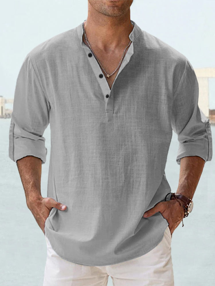 Herren-Pullover aus Leinen, lässig, Sommer, 100% Leinen 4