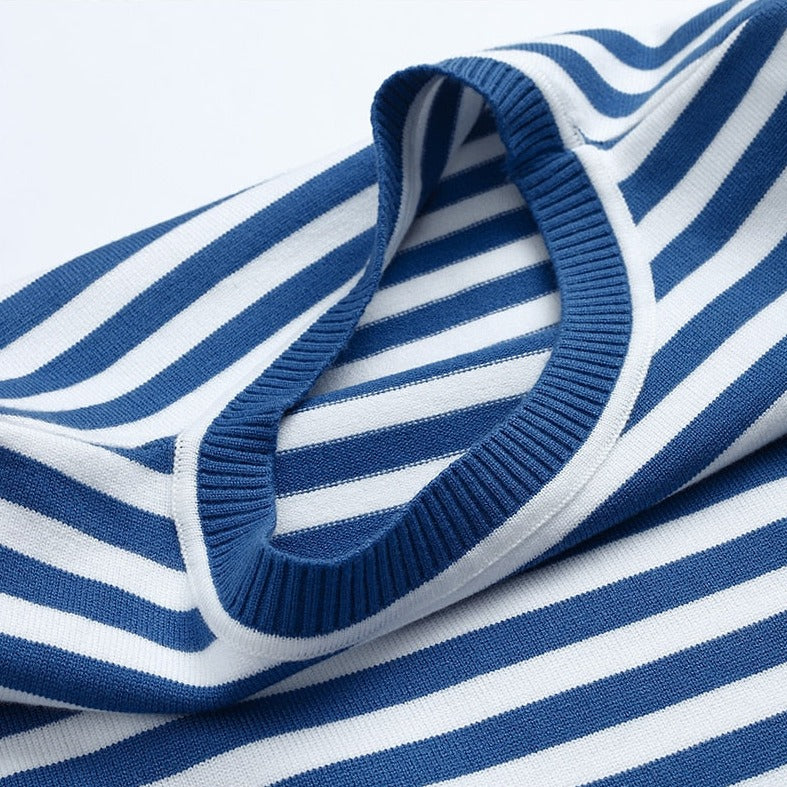 Damen Hemd Langarm Gestreift Weiches Material-6
