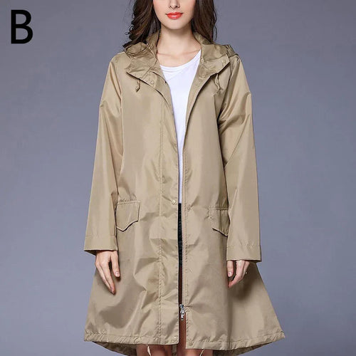 Damen-Regenjacke, wasserdicht, elegantes Design für Outdoor-Aktivitäten-1