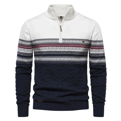 Herren-Pullover, Strick, Halbrollkragen, stretchiges Acryl 1