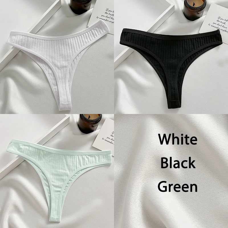 Variant image for Damen-Tanga, Set, monochrome Baumwolle, Spandex-57