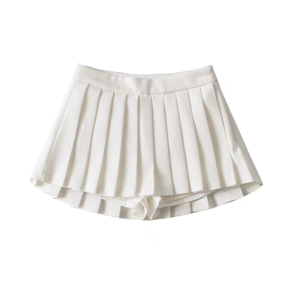 Variant image for Damen-Minirock, plissiertes Polyester-3