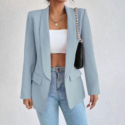 Frühlingsjacke Damen Kaschmirmix Elegant Zeitloses Design-3