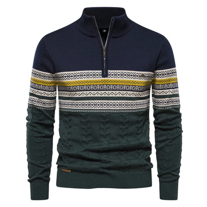 Herrenpullover im Retro-Muster – aus bequemem Polyester mit normaler Passform, perfekt für Alltag und Fest 10