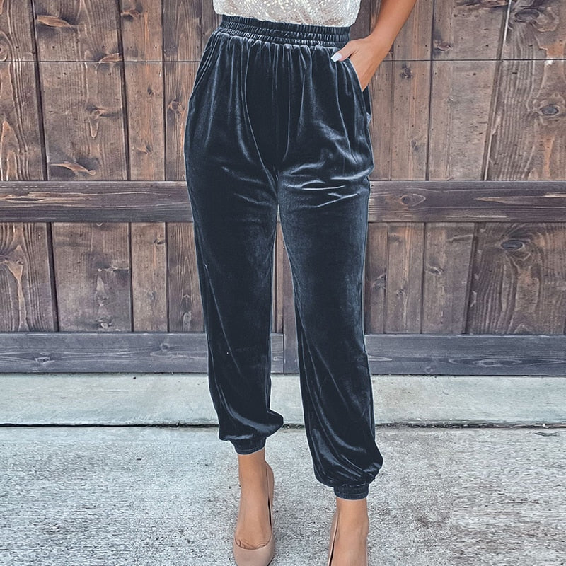 Damen-Winterhose Zeitloses Design Hochtailliert aus hochwertigem Stoff-2