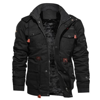 Variantenbild für Herrenjacke für den Winter im Militärstil aus robustem Polyester-13