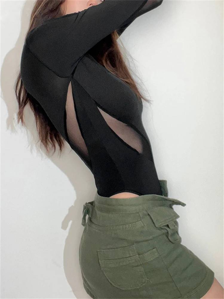 Damen-Body, auffällig, Design, Polyester, elegant, komfortabel, Passform-6