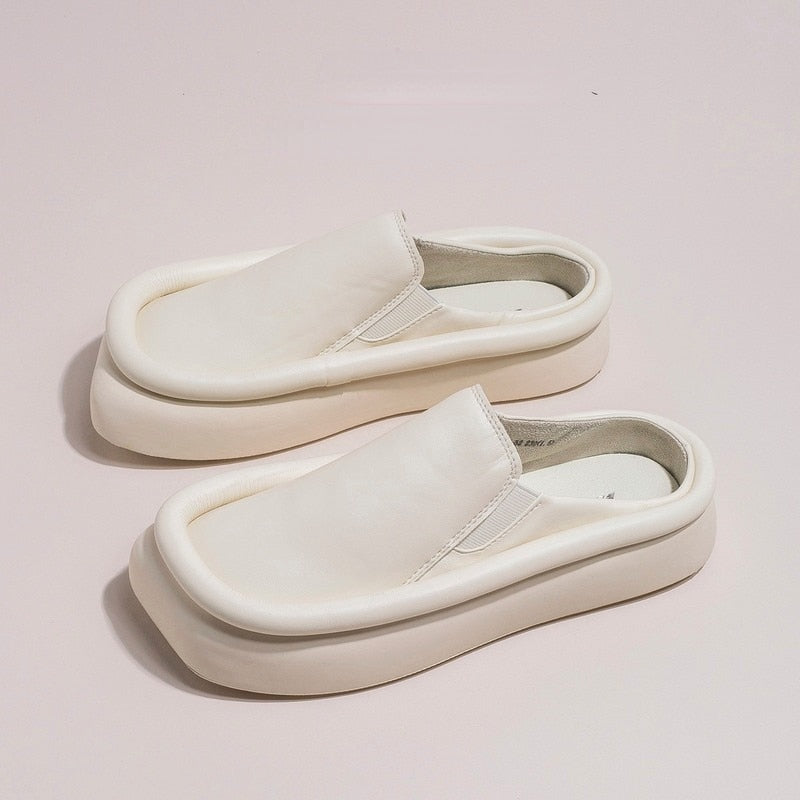 Damen-Mules, zeitloses Design, robustes Material 1