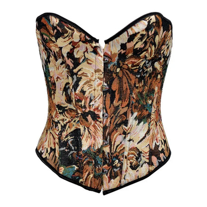 Variant image for Damen-Bustier, Blumenmuster, Polyester, Spandex, figurbetont-27