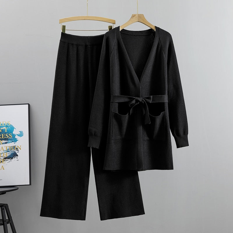Variant image for Damen-Hose, mit elastischem Bund, schick, weit, Bein, Nylon-6