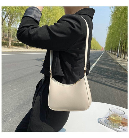 Damen-Handtasche Retro Leder Zeitloses Design-2
