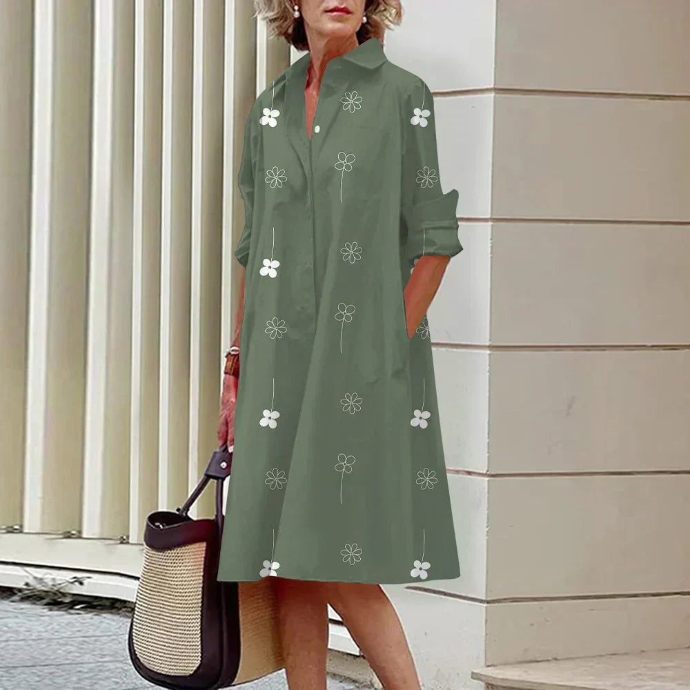Damen-Kleid, leicht, praktische Baumwolle-2