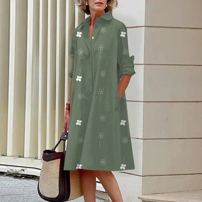 Damen-Kleid, leicht, praktische Baumwolle-2