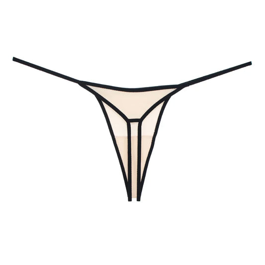 Damen-String, monochrom, Baumwolle, niedrig, Taille-1