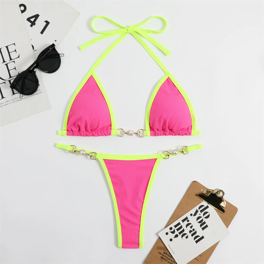 Variant image for Damen-Bikini, zweiteilig, niedrige Taille, Polyester, Elasthan-1