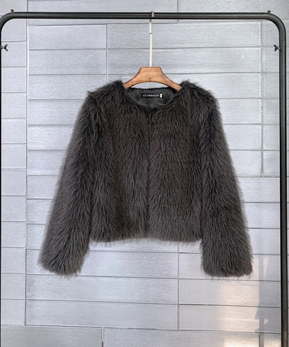 Damenjacke aus Plüsch mit Lammfellfutter – Elegante und bequeme Jacke für Damen, perfekt für Alltag und Fest 6