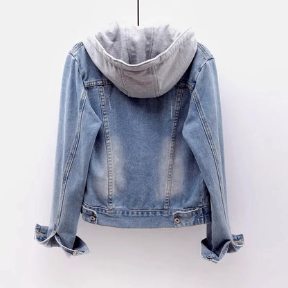 Damenjacke aus Denim Wasserfester Stoff Modernes Design-2