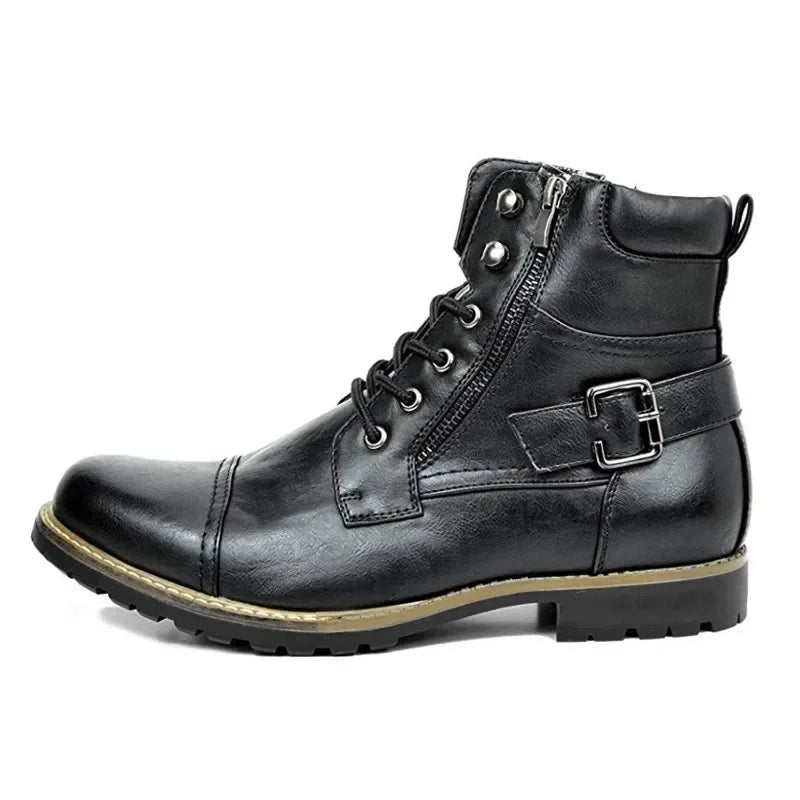 Herren-Stiefel, Schnürung, ökologisches Leder, handgefertigt-1