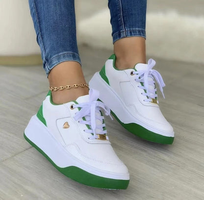 Damen Sneakers Modernes Design Voluminöse Sohle Textil und Synthetik-1