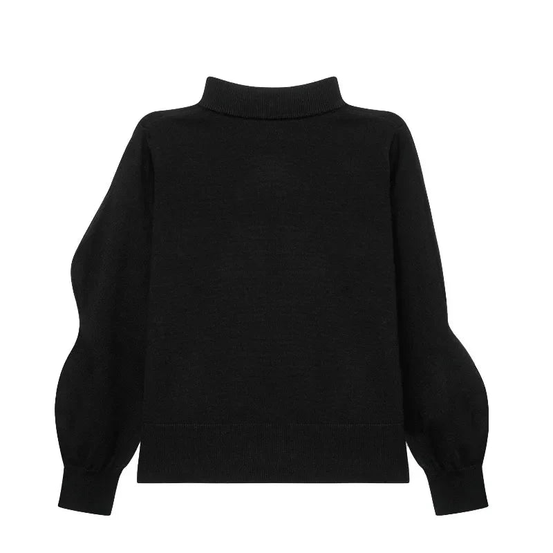 Damen-Strickpullover, geblümte Stickerei, weiche Baumwolle, Polyester 5