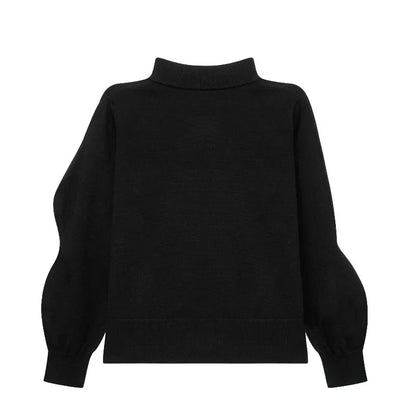 Damen-Strickpullover, geblümte Stickerei, weiche Baumwolle, Polyester 5