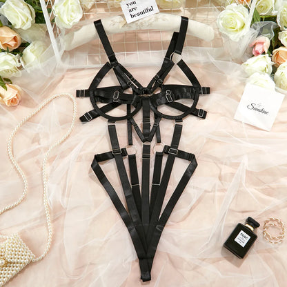 Variantbild für Damen-Teddy, monochrom, aus Polyester-Spandex-1