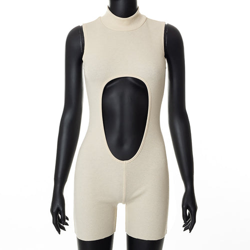 Damen-Latzhose, ärmellos, monochromes Polyester 1