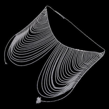 Damen-Körperschmuck, elegant, Kupfer, mit Strass-4