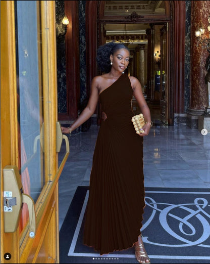 Variant image for Maxikleid Damen Ärmellos Polyester Slim Fit Elegant-25