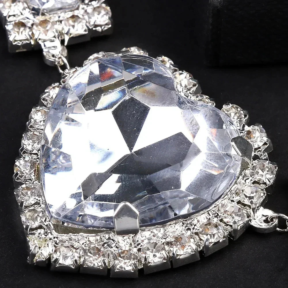 Damen-Bauchkette, Herz, Kupfer, mit Strass-4