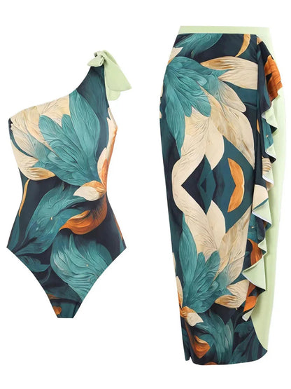 Damen Bikini-Set Rüschen Spandex Polyester 1