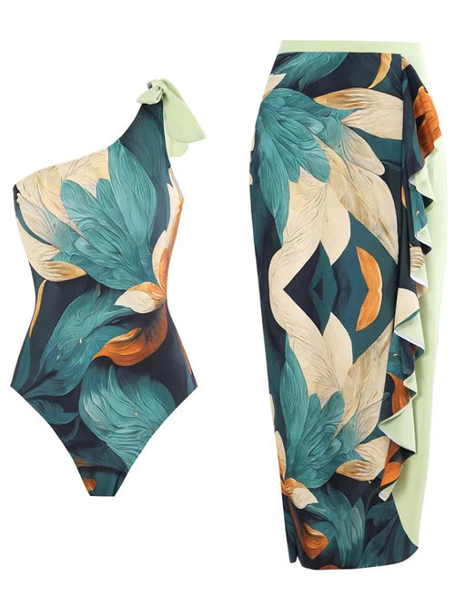 Damen Bikini-Set Rüschen Spandex Polyester 1